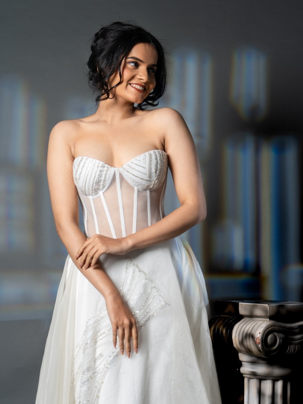 The Corset Tube Flaired Gown — gowns