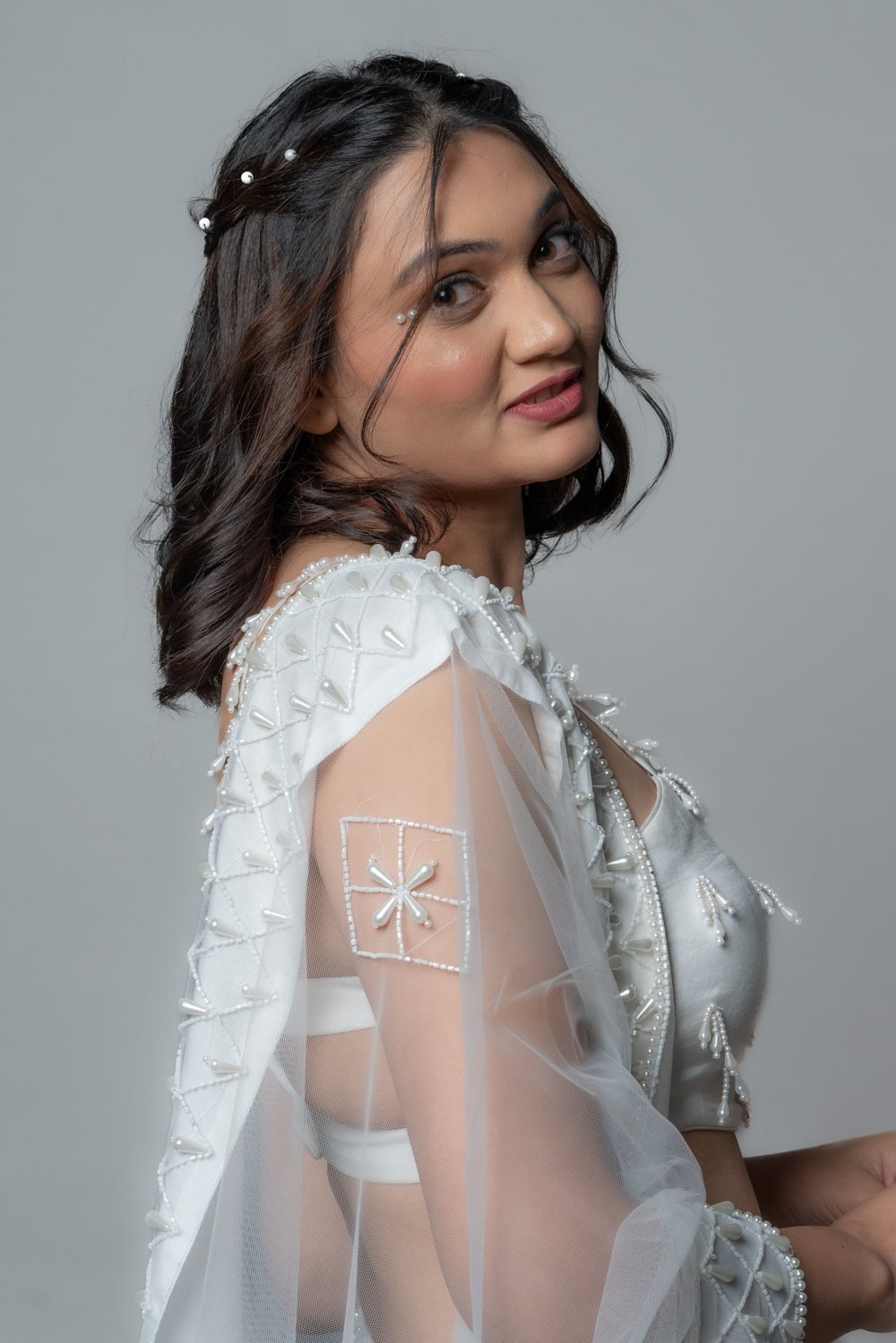 Western Lehenga, back view
